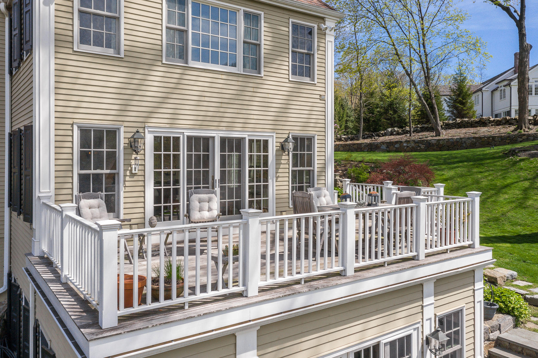 110 Goodwives River Road Darien, CT 06820 - Photo 2 of 23 a view of a house with a deck