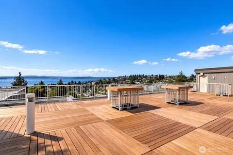 a view of a balcony with city view