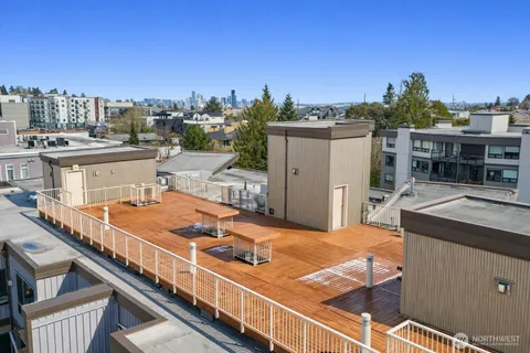 a view of a building with a road