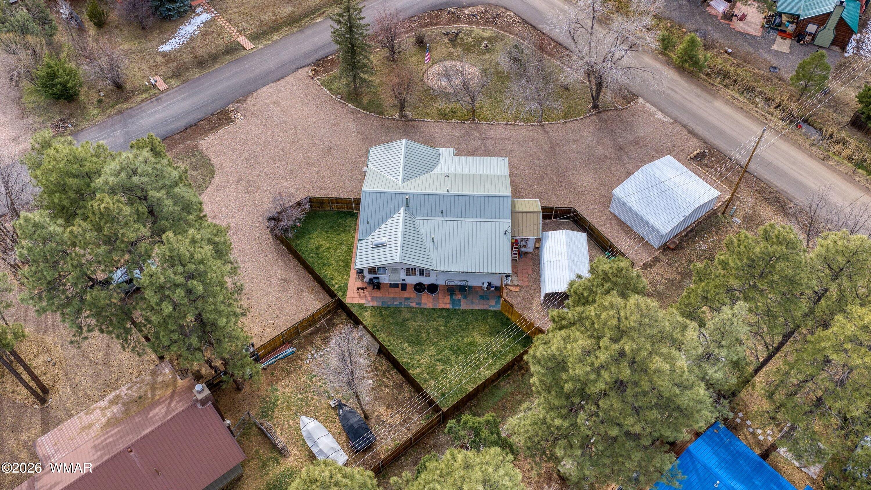 1306 West Pima Lane Lakeside, AZ 85929 - Photo 24 of 31 an aerial view of a house