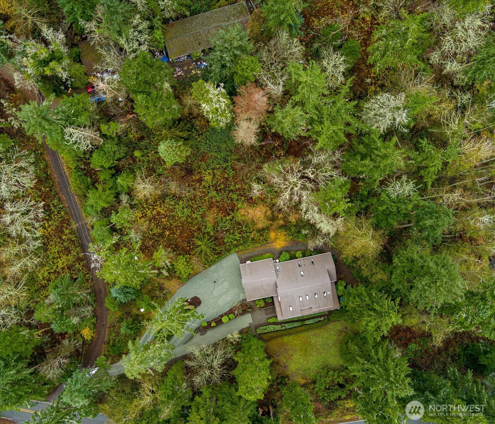 209 East Sara Vista Road Coupeville, WA 98239 - Photo 36 of 40 an aerial view of a house with a yard