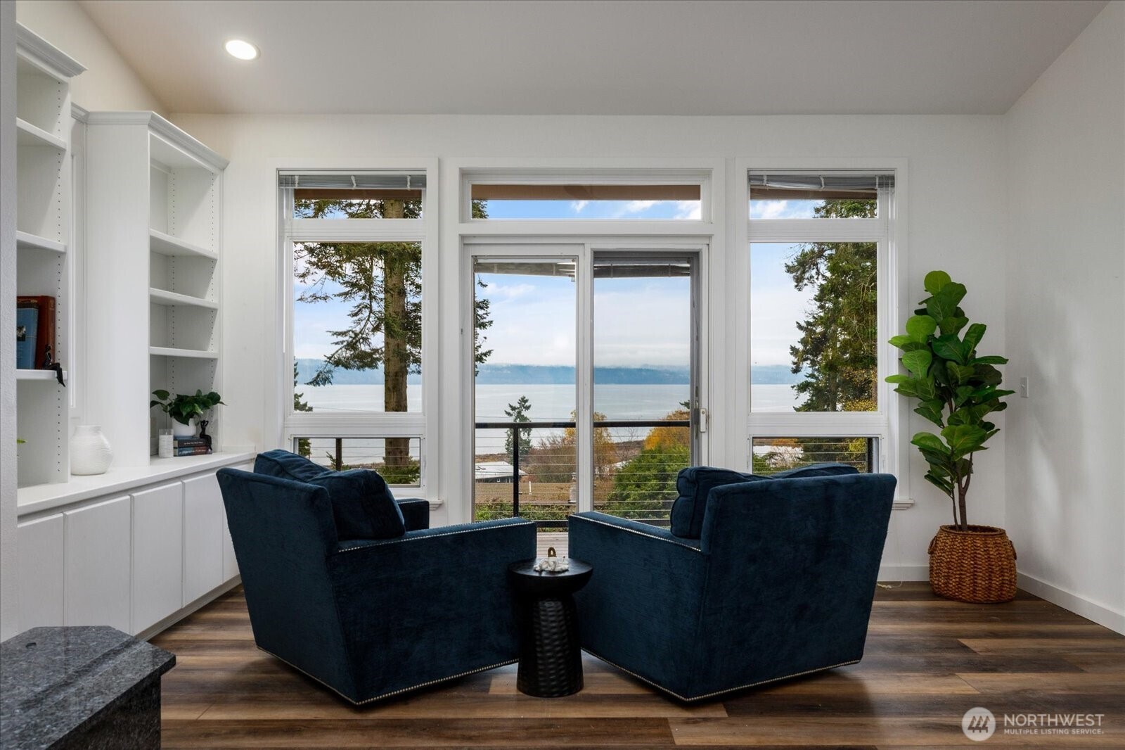 209 East Sara Vista Road Coupeville, WA 98239 - Photo 4 of 40 a living room with furniture and a potted plant
