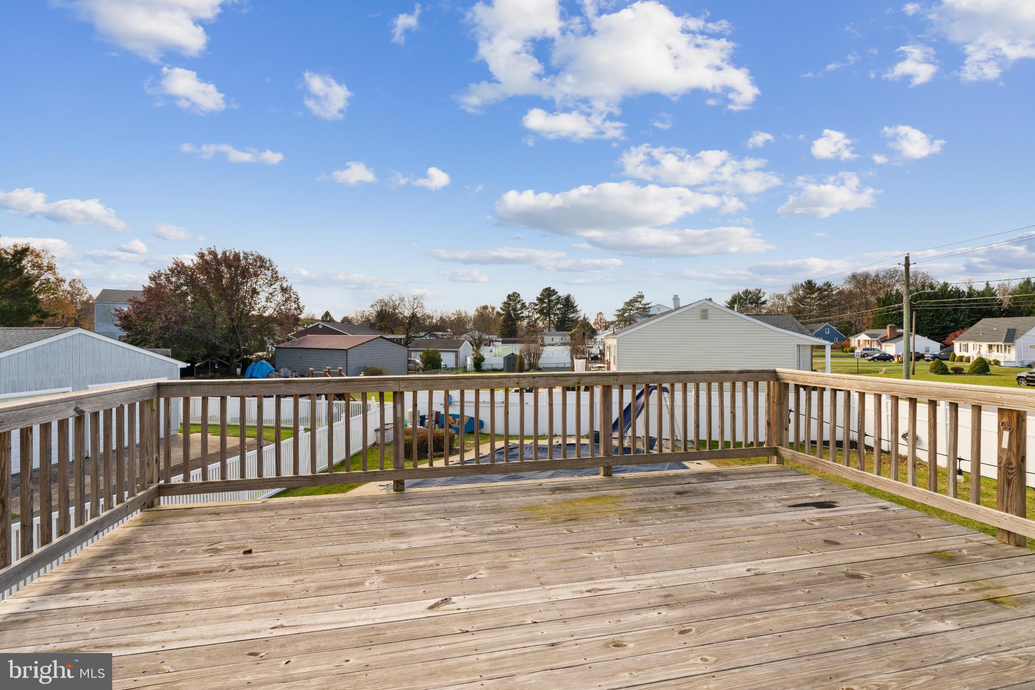 4501 Sandra Lake Road Perry Hall, MD 21128 - Photo 30 of 38 Spacious deck with scenic neighborhood views.