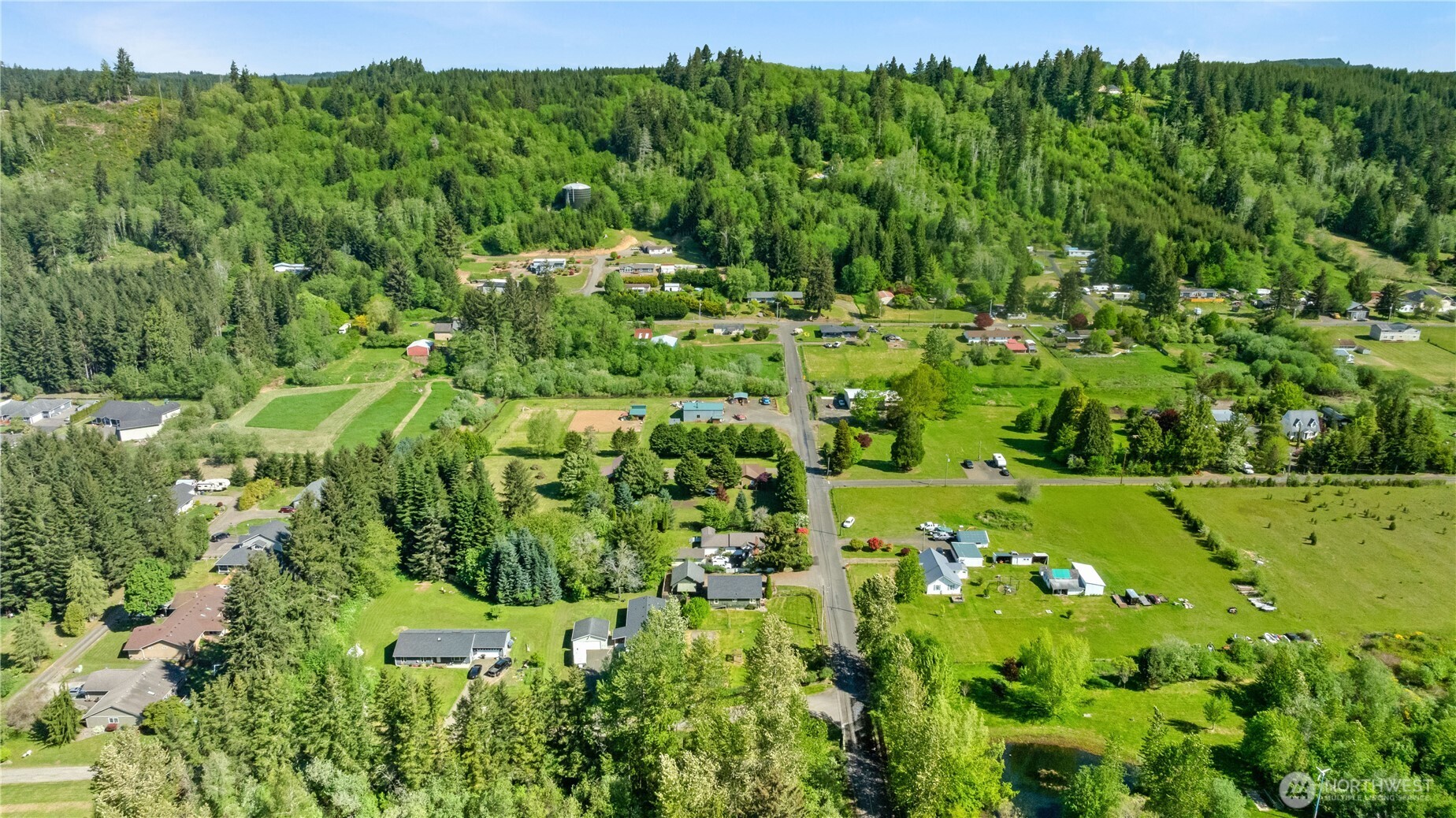 43 Camp Creek Road Montesano, WA 98563 - Photo 26 of 32 a view of a garden with a building