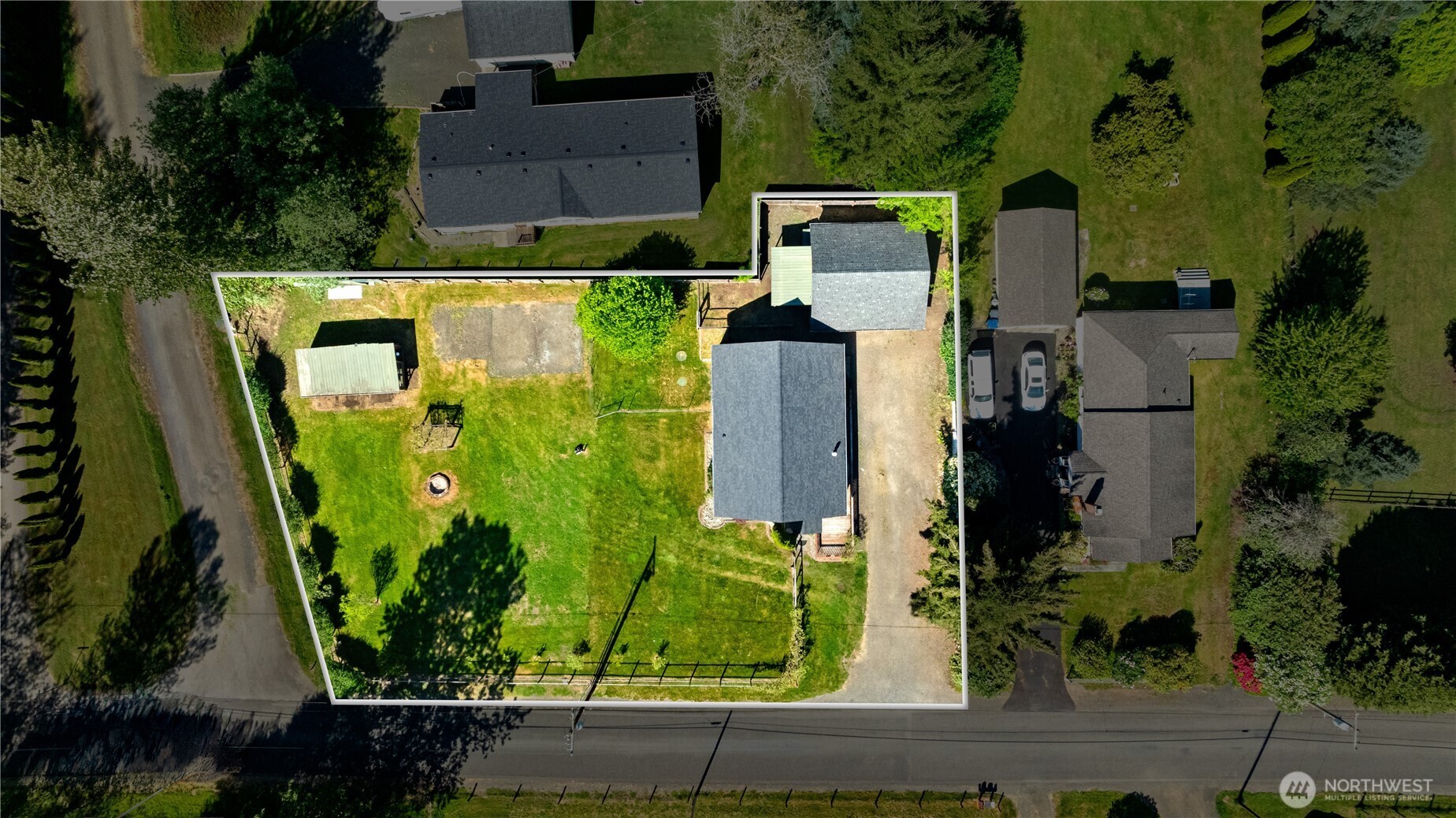 43 Camp Creek Road Montesano, WA 98563 - Photo 29 of 32 an aerial view of residential house with outdoor space
