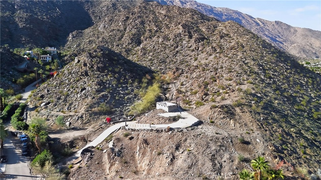 1 Ridge Road Palm Springs, CA 92264 - Photo 52 of 60 a aerial view of a house with a yard and covered with snow