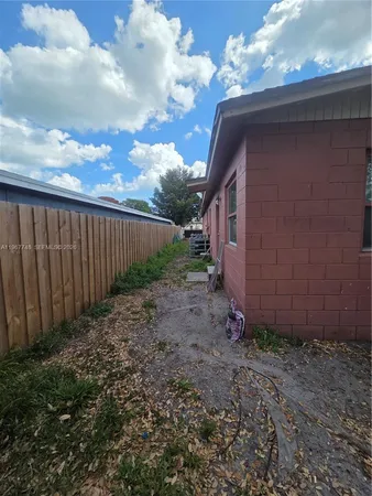 a backyard of a house