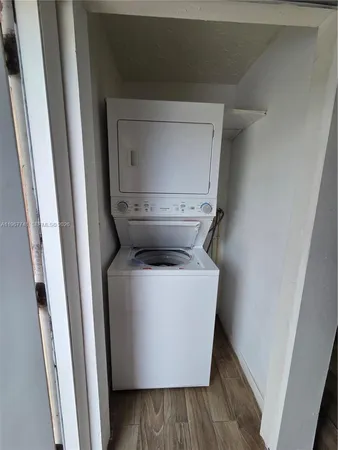a utility room with a washer and dryer