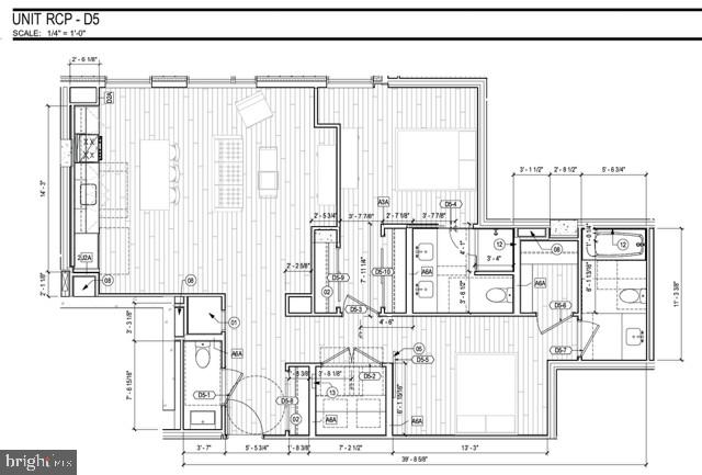 1211 Van Street Southeast, Unit 1201 Washington, DC 20003 - Photo 37 of 58 a black and white photo of a living room