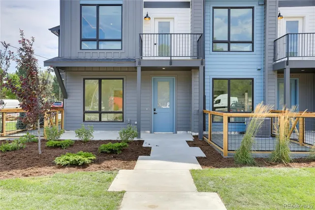 a front view of a house