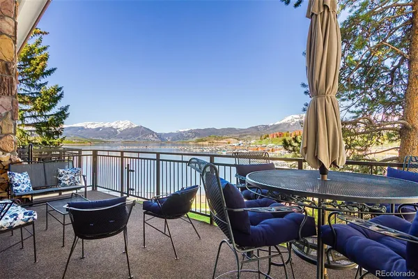 a view of a chairs and table in the terrace