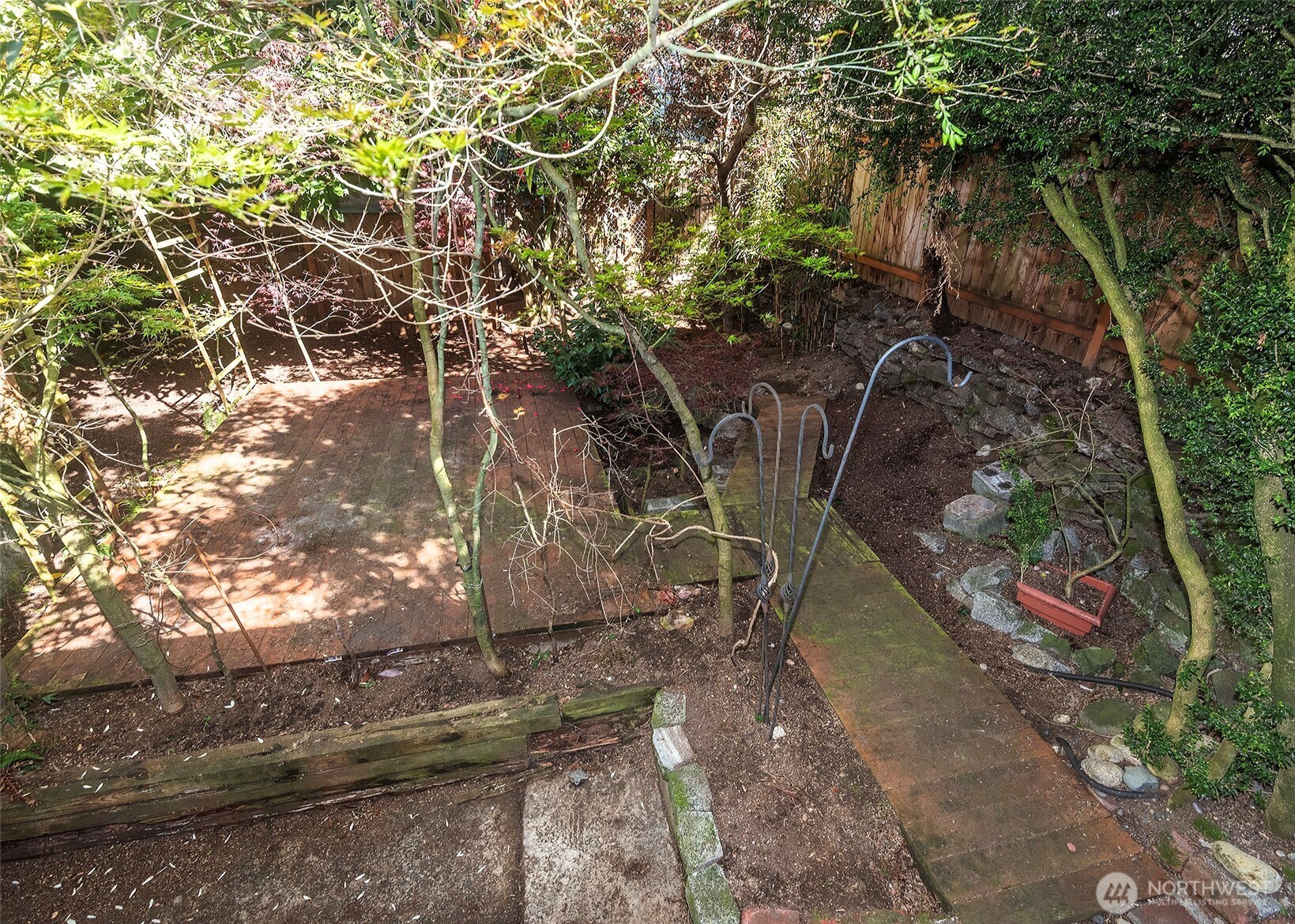 2214 North 60th Street Seattle, WA 98103 - Photo 21 of 22 a backyard of a house with lots of green space