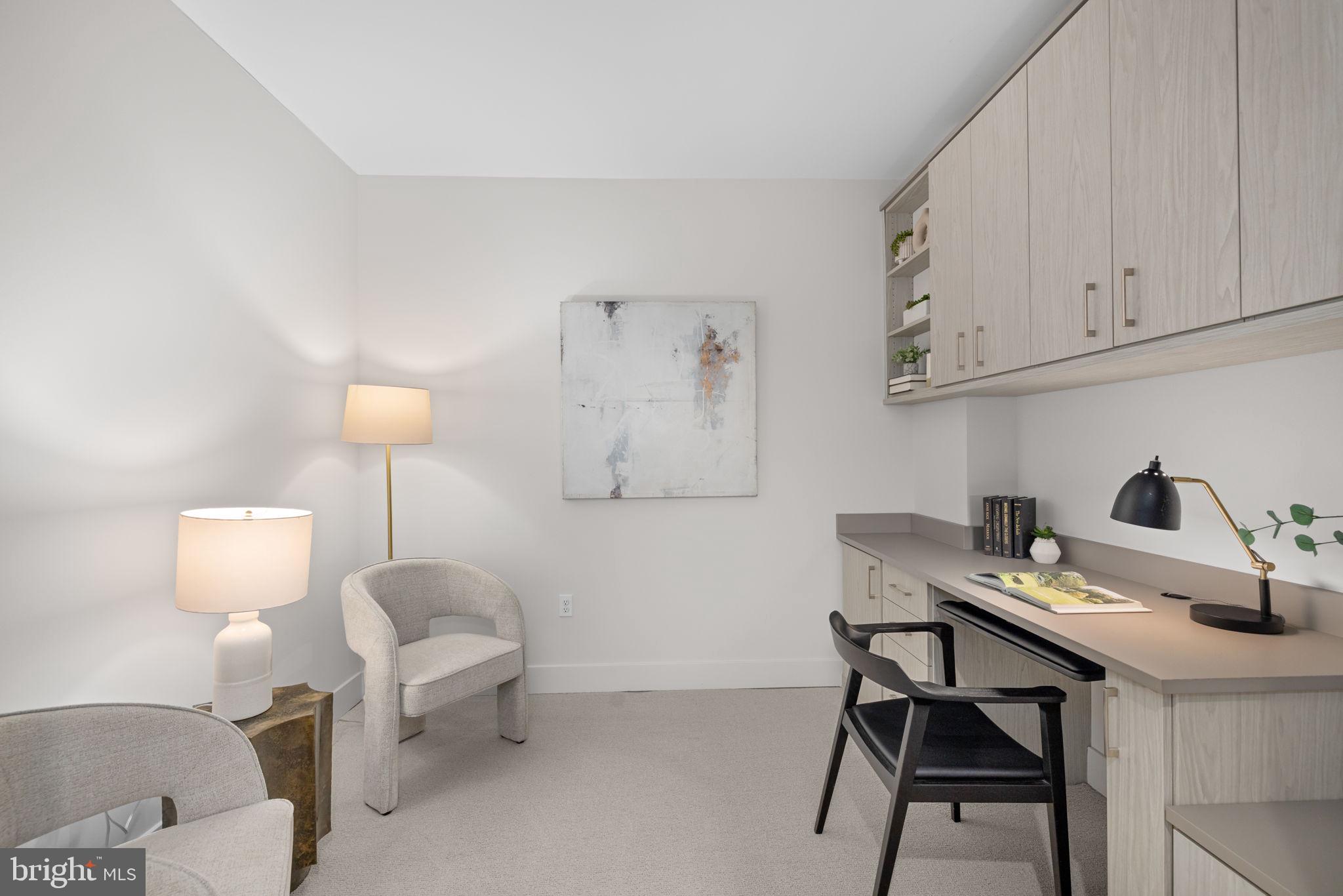 45 Sutton Square Southwest, Unit 406 Washington, DC 20024 - Photo 17 of 29 Den with bespoke built-ins