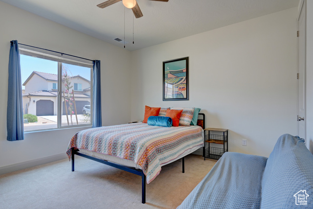 1329 Paseos Street Washington, UT 84780 - Photo 9 of 35 Bedroom with carpet and a ceiling fan