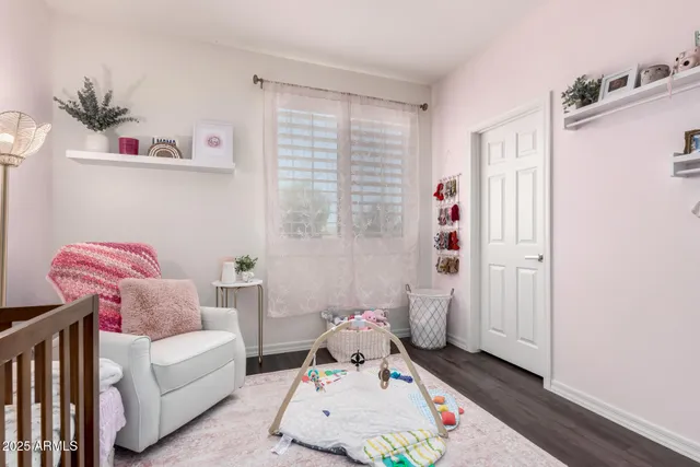 a room with furniture and a potted plant