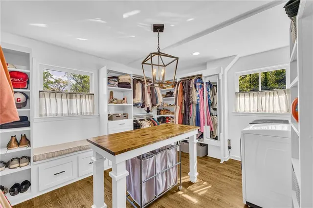 a view of storage and utility room