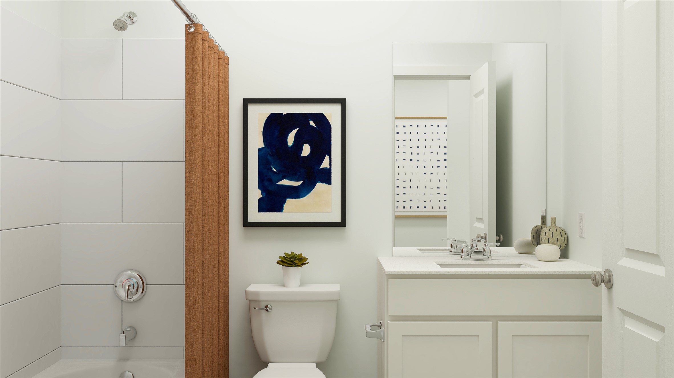 17911 Prairie Falcon Way, Unit 5 Pflugerville, TX 78660 - Photo 18 of 24 a bathroom with a sink and a mirror