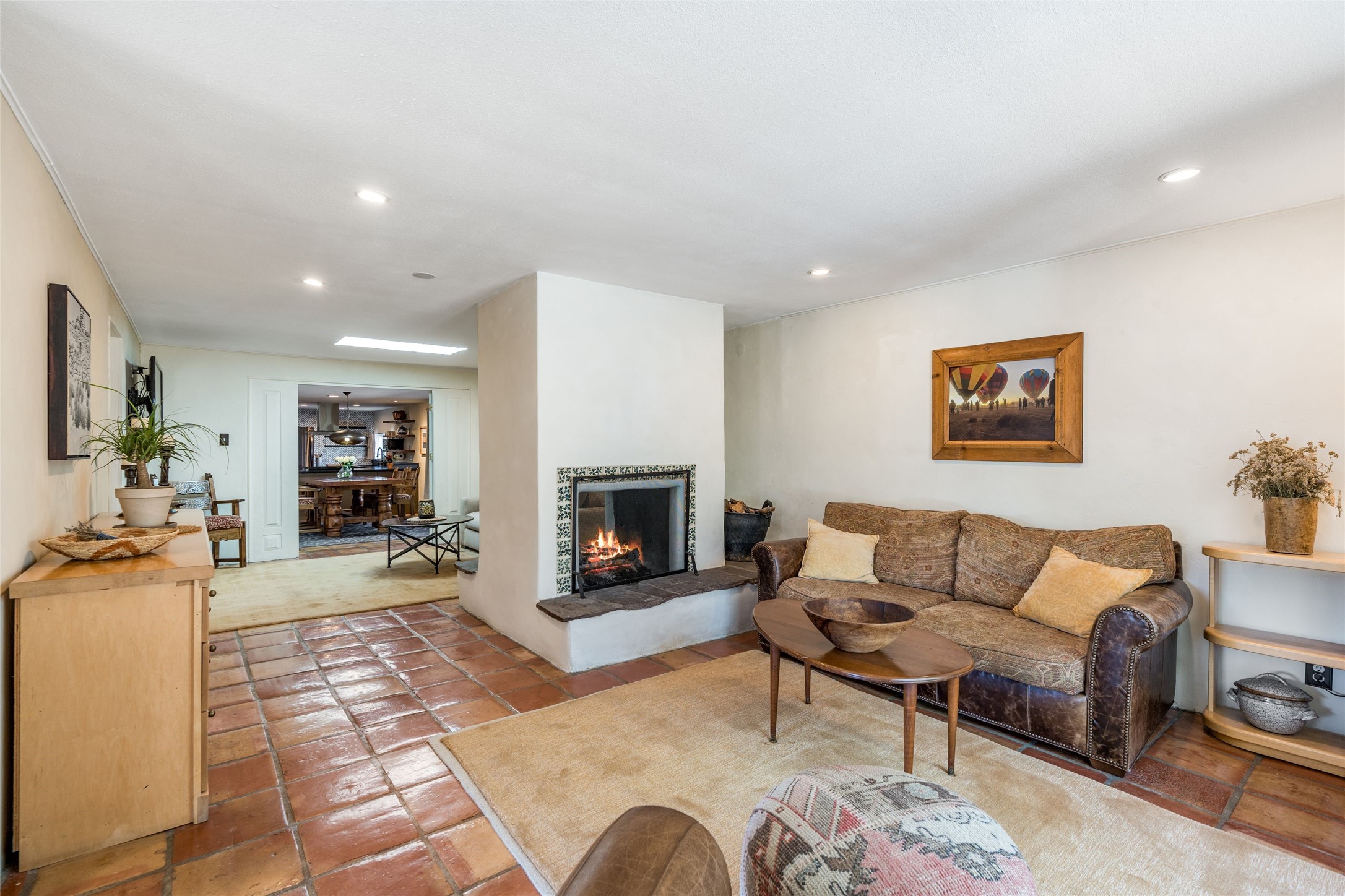 1402 Bishops Lodge Road, Unit A Santa Fe, NM 87506 - Photo 10 of 40 Living Room looking towards Dining & Kitchen