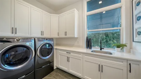 a outdoor living space with furniture