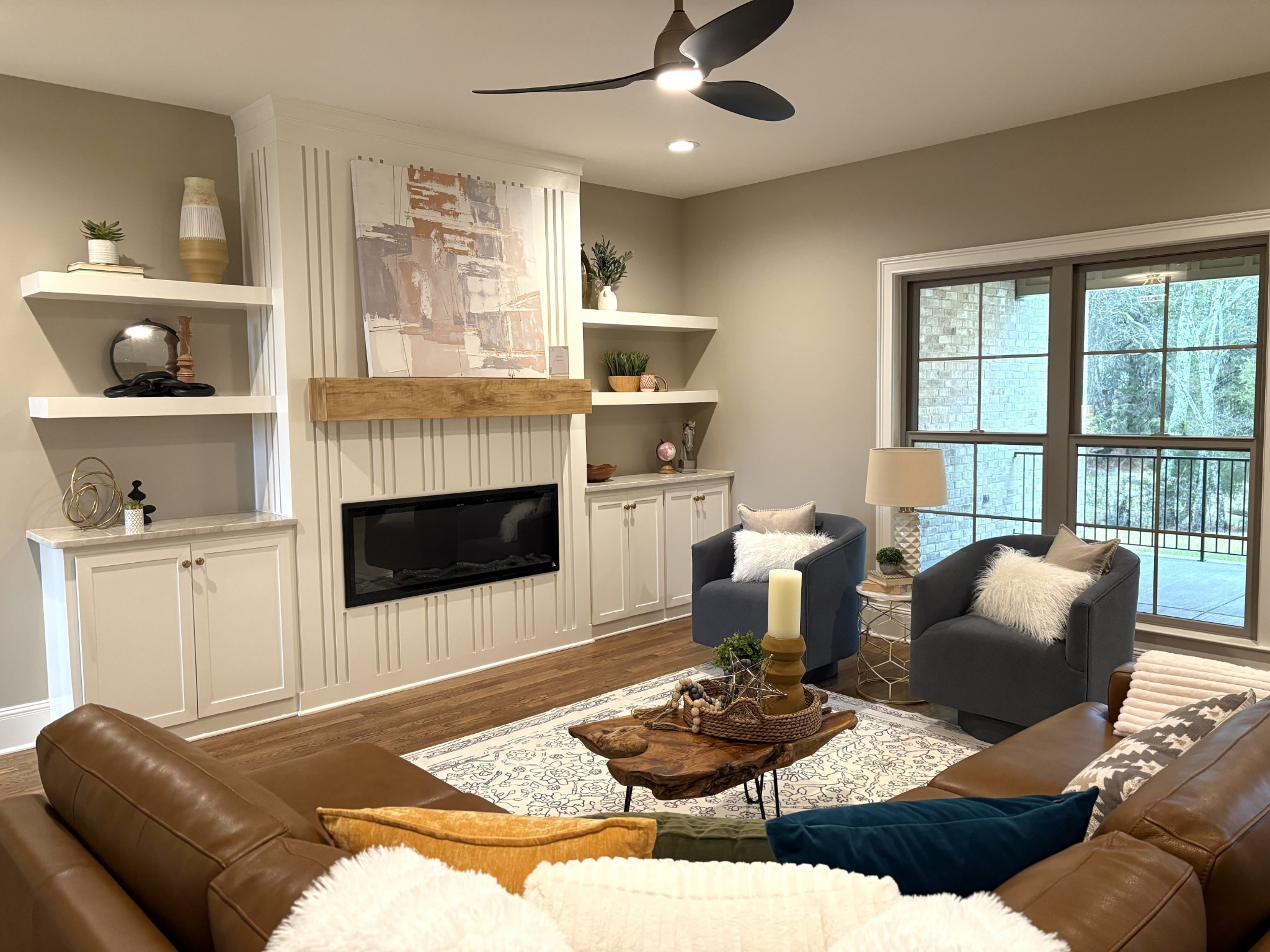 1611 Martha Washington Way Murfreesboro, TN 37130 - Photo 11 of 72 a living room with furniture and a fireplace