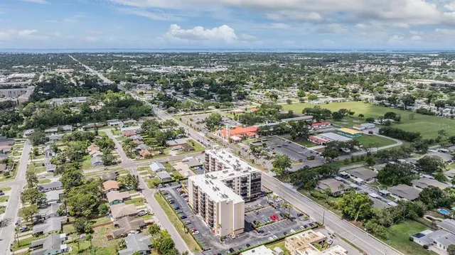 a view of a buildings