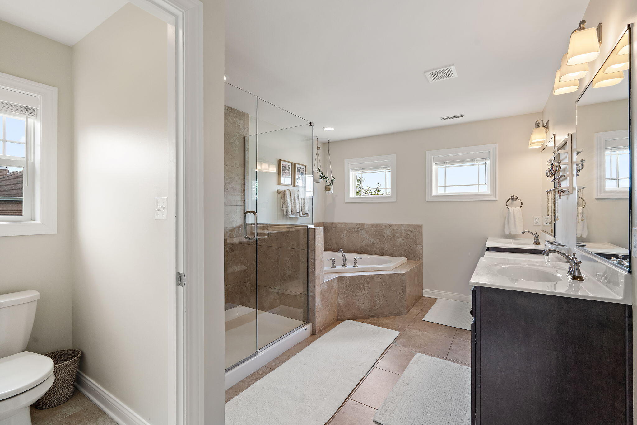 1684 Kleven Lane Crown Point, IN 46307 - Photo 29 of 55 a bathroom with a sink a toilet and shower