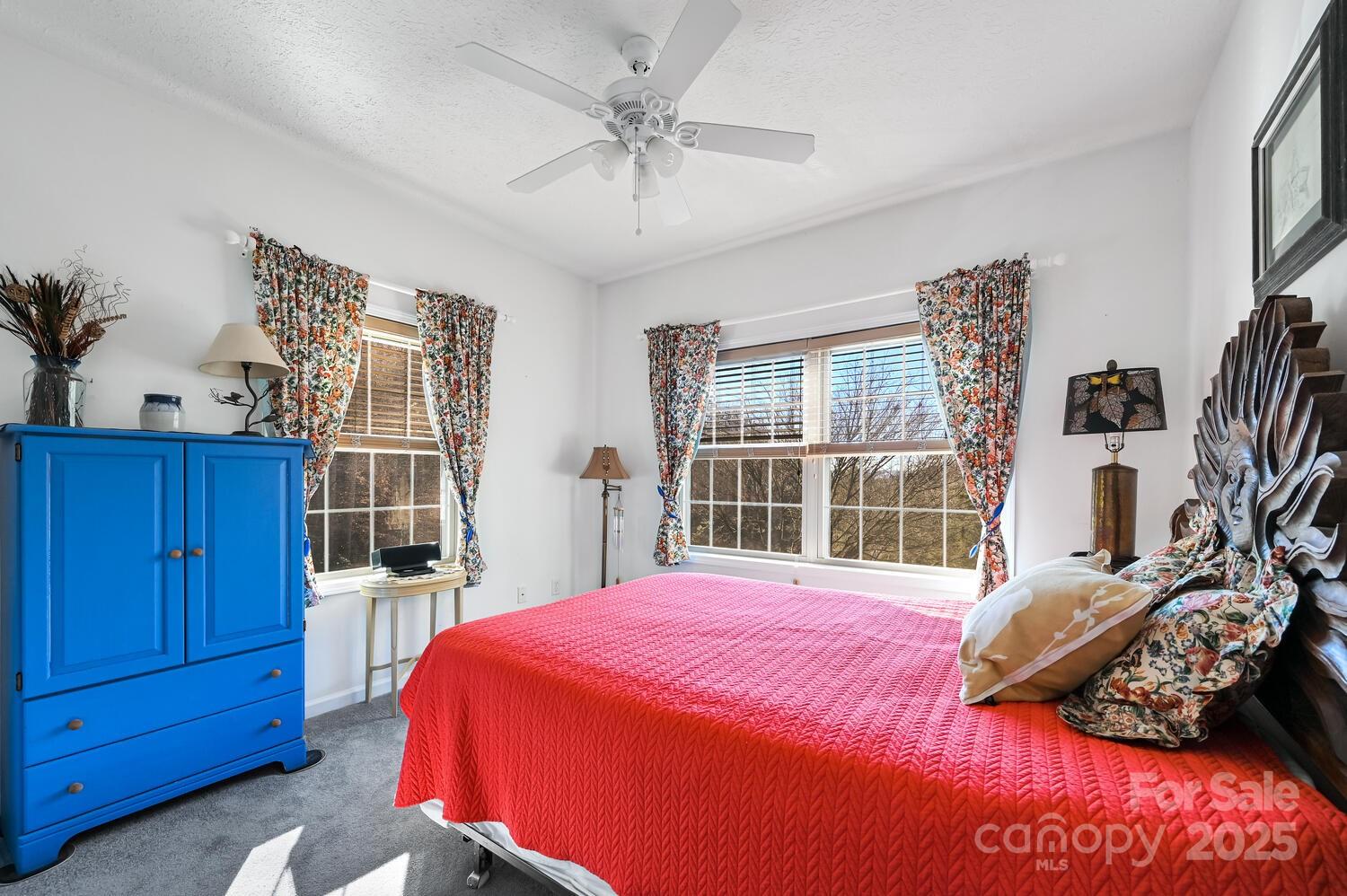 2 Ruffed Grouse Drive Weaverville, NC 28787 - Photo 29 of 44 a bedroom with a bed and a large window with the outer view