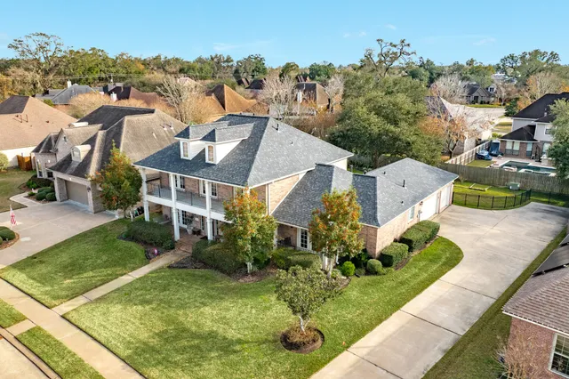 a view of empty room with trees in front of it