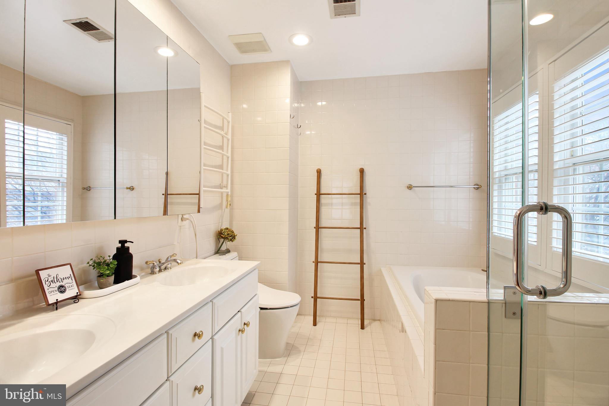 1227 Fidler Lane Silver Spring, MD 20910 - Photo 21 of 33 Principal bathroom with soaking tub and shower