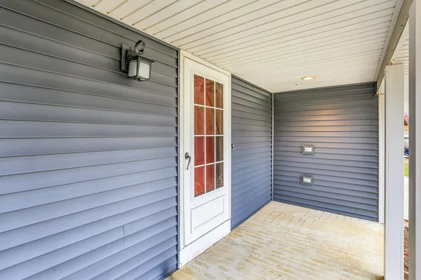 a house view with a garden space