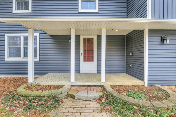 a view of porch with deck