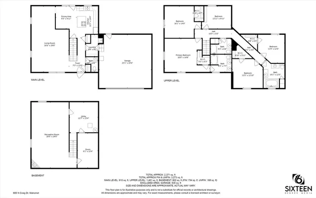 $354,900 | 605 North Craig Drive, Mahomet, IL 61853