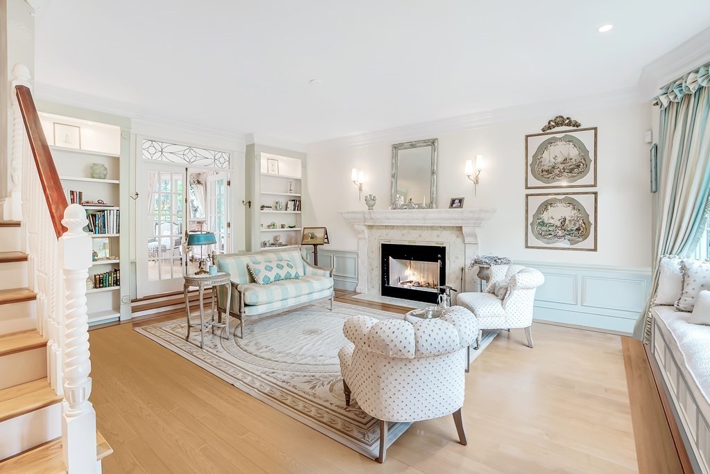 32 Bancroft Road Andover, MA 01810 - Photo 21 of 41 a living room with furniture and a fireplace