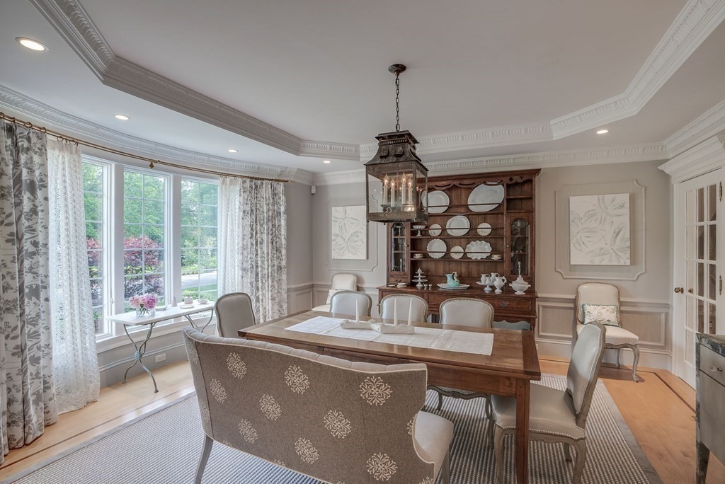 32 Bancroft Road Andover, MA 01810 - Photo 24 of 41 a view of a dining room with furniture window and outside view