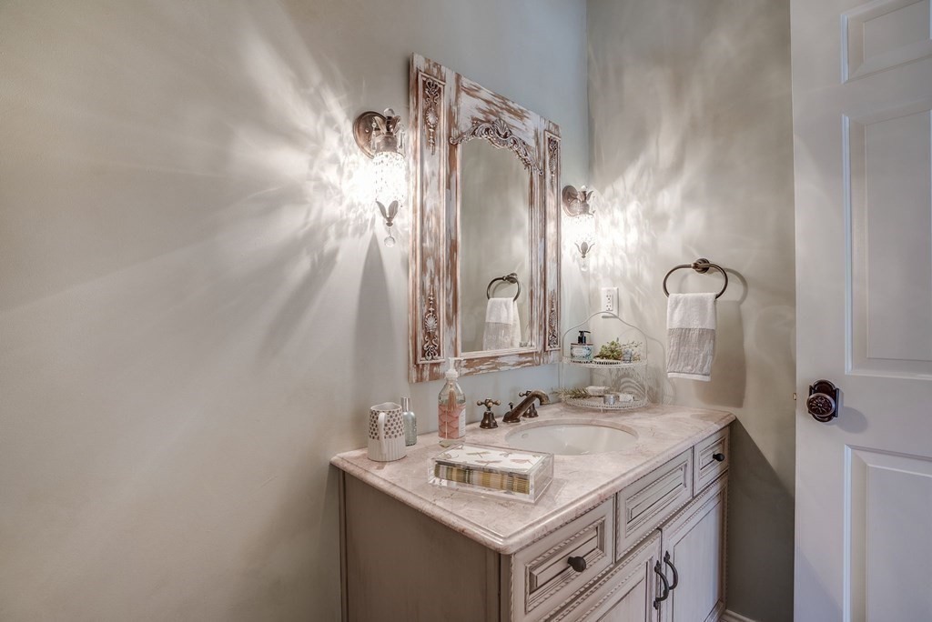 32 Bancroft Road Andover, MA 01810 - Photo 27 of 41 a bathroom with a sink vanity and a mirror