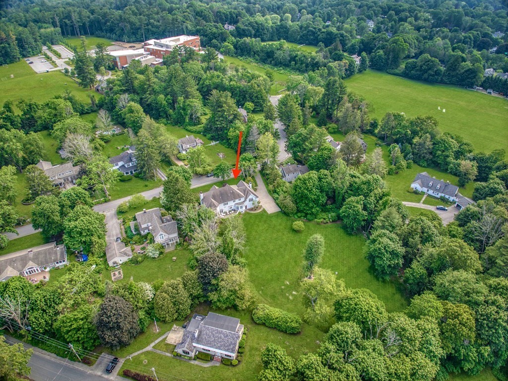 32 Bancroft Road Andover, MA 01810 - Photo 4 of 41 an aerial view of residential houses with outdoor space and trees