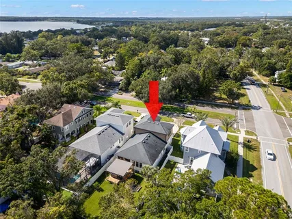 a view of swimming pool with seating area