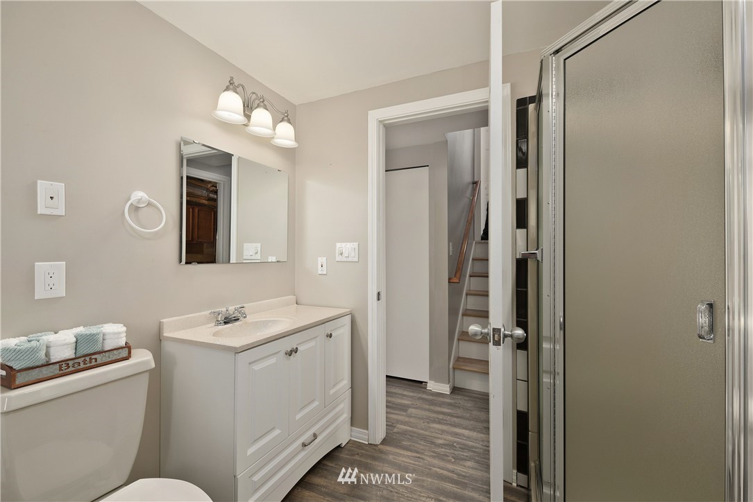 2506 170th Street Southeast Bothell, WA 98012 - Photo 19 of 27 a bathroom with a sink toilet and shower