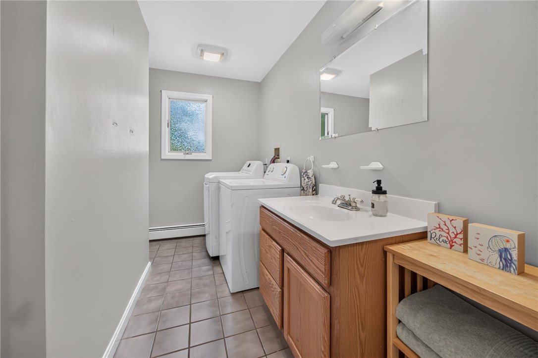 8 SW Road Narragansett, RI 02882 - Photo 27 of 42 Lower Level Full Bathroom with Laundry