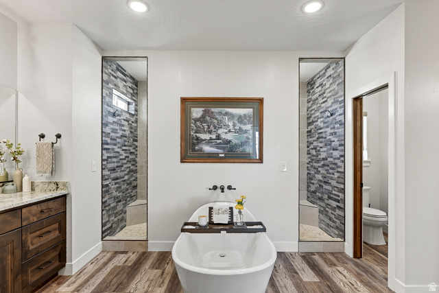 3311 West Allard Summit, UT 84772 - Photo 38 of 97 Freestanding soaking tub with wood-finish flooring
