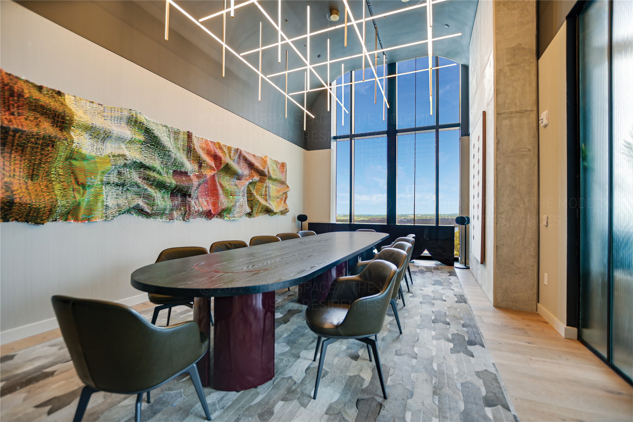 610 Davis Street, Unit 1902 Austin, TX 78701 - Photo 31 of 34 a view of a dining room with furniture and wooden floor