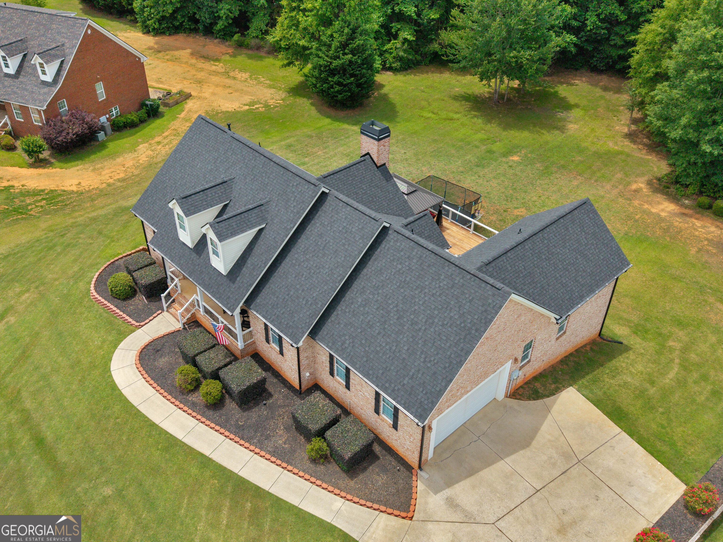 221 Hummingbird Court Hampton, GA 30228 - Photo 76 of 77 an aerial view of house with yard swimming pool and outdoor seating