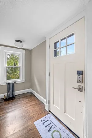 wooden floor and windows in a room