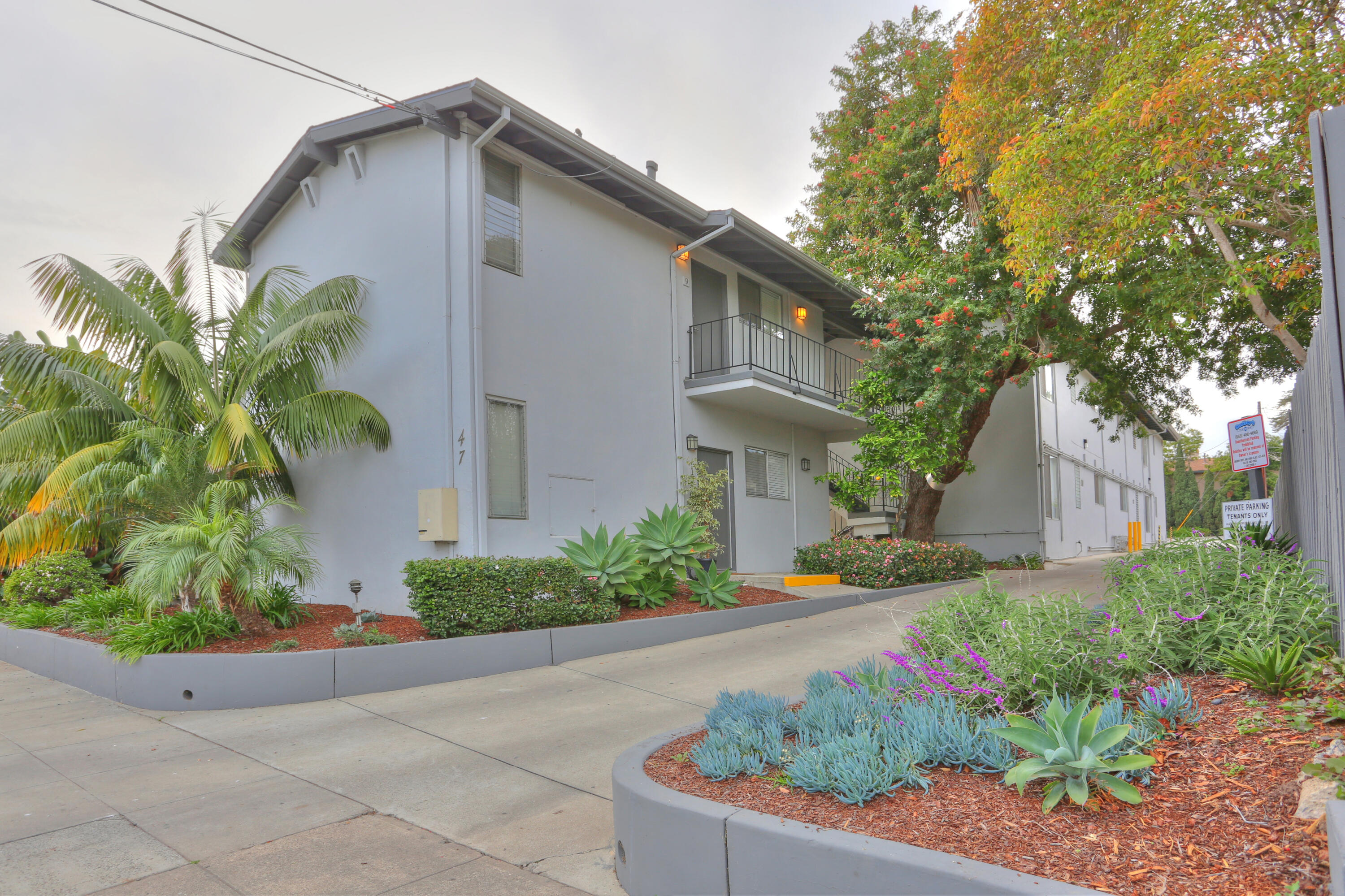 a front view of a house having yard