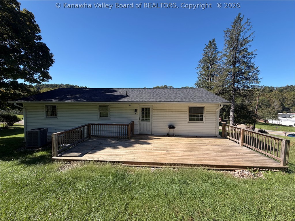 Back of home and deck