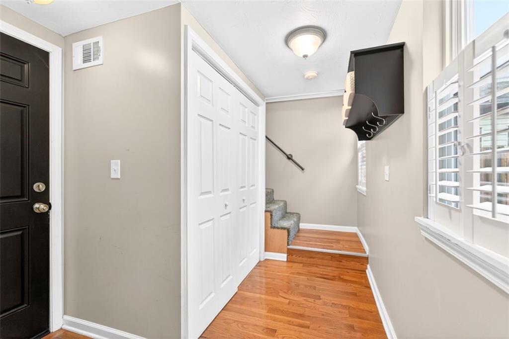 25 Greeley Street Pittsburgh, PA 15203 - Photo 25 of 49 Hallway to 2nd Floor w/laundry to left
