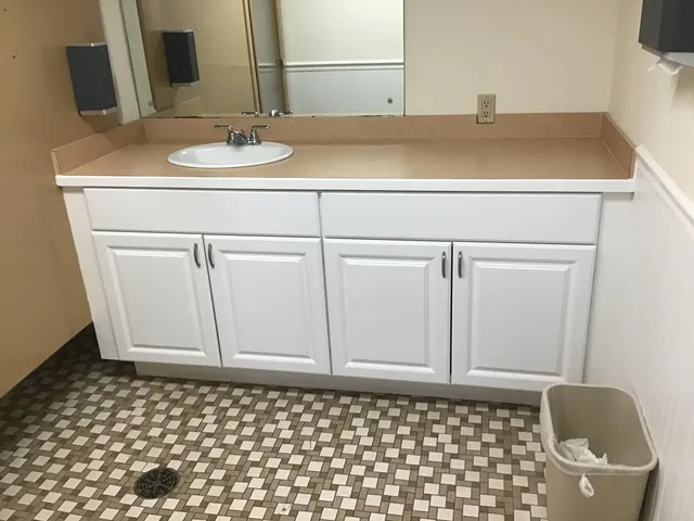 a close view of cabinet