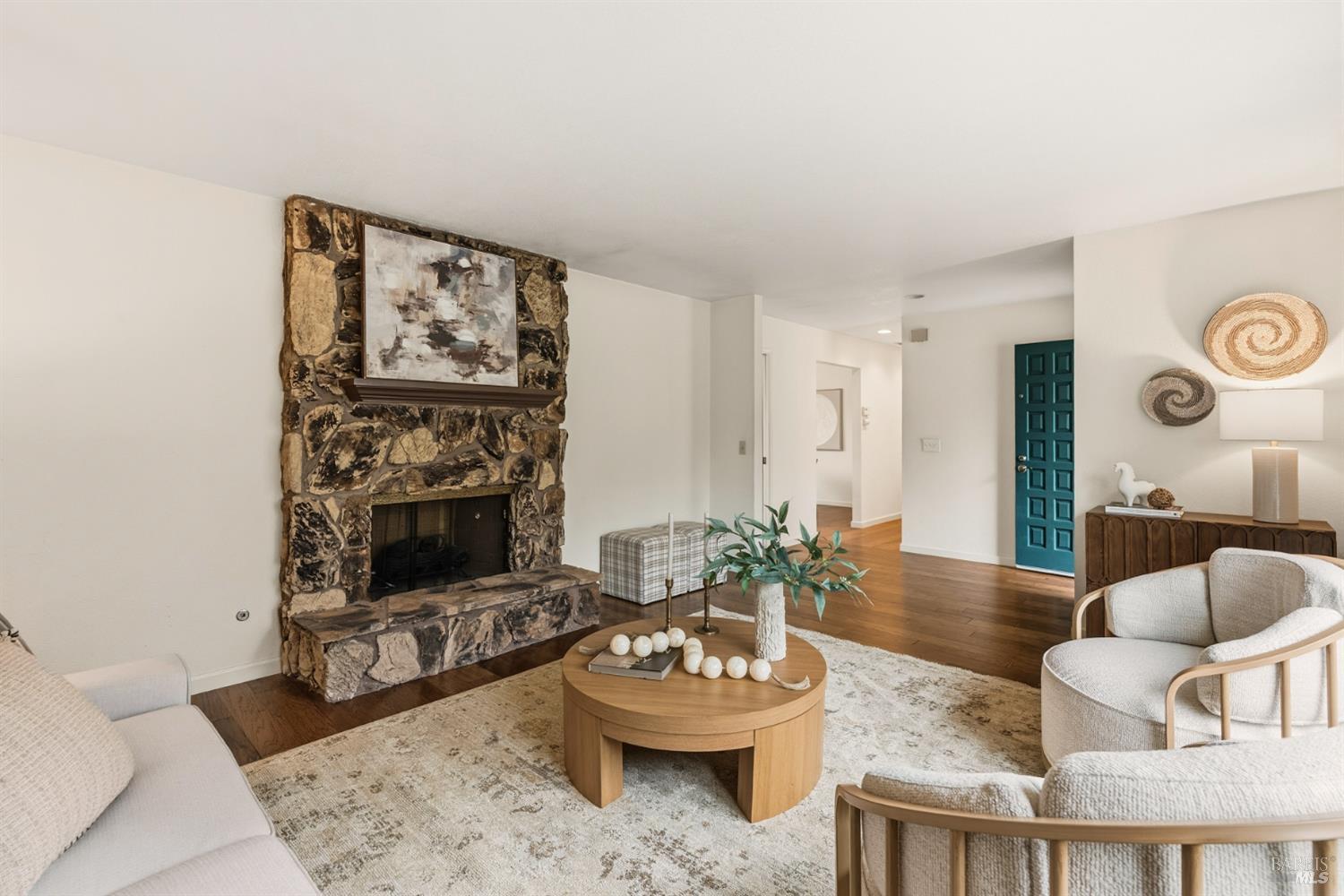 1808 Sherwood Court Santa Rosa, CA 95405 - Photo 16 of 30 a living room with furniture and a fireplace