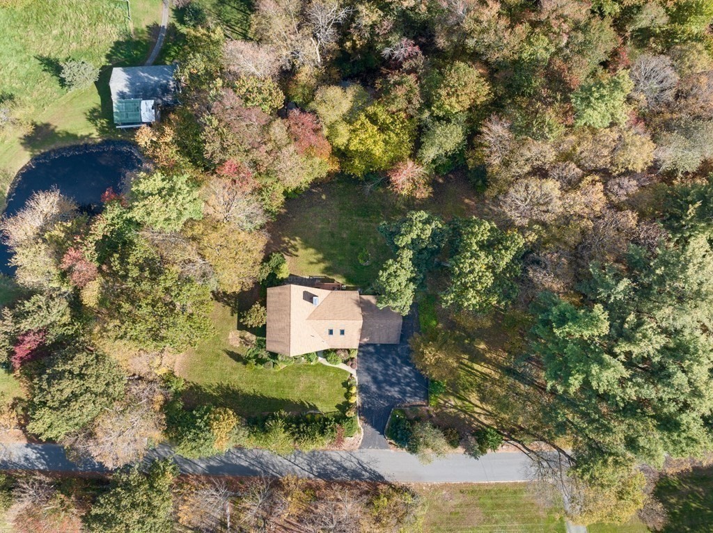 22 Maple Avenue Boxford, MA 01921 - Photo 39 of 42 an aerial view of a house with a yard