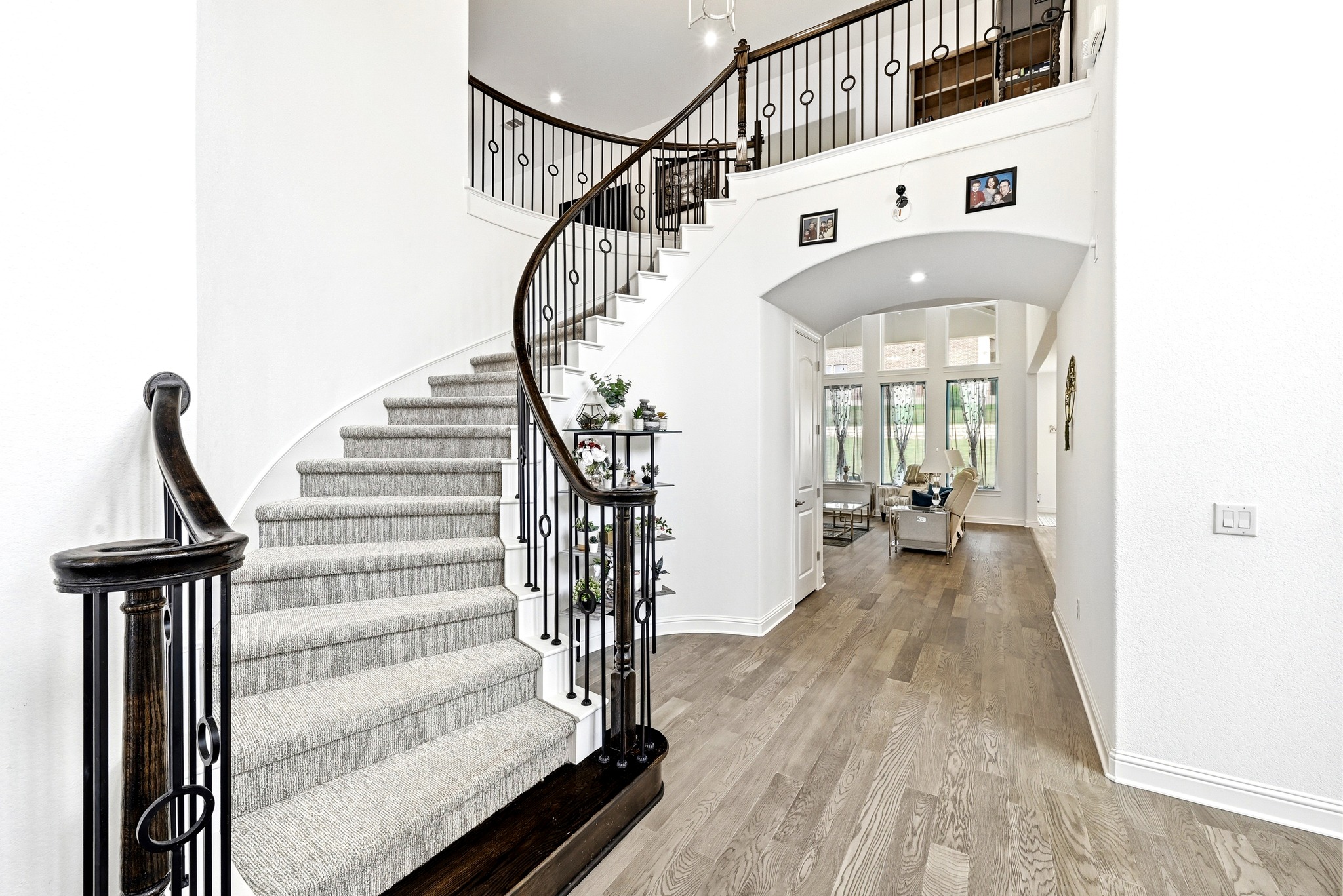 4601 Apollonia Way Leander, TX 78641 - Photo 25 of 40 a view of entryway and hall with wooden floor
